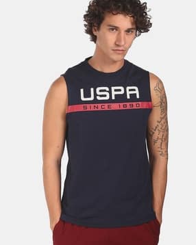 u.s. polo assn. Brand Print Round-Neck Vest-picture-33