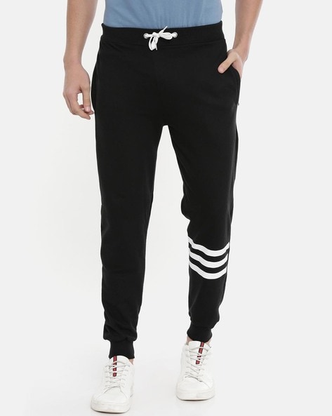 Men Ankle-Length Joggers with Elasticated Waist