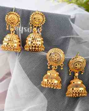 Latest jhumka design hot sale in gold 2019