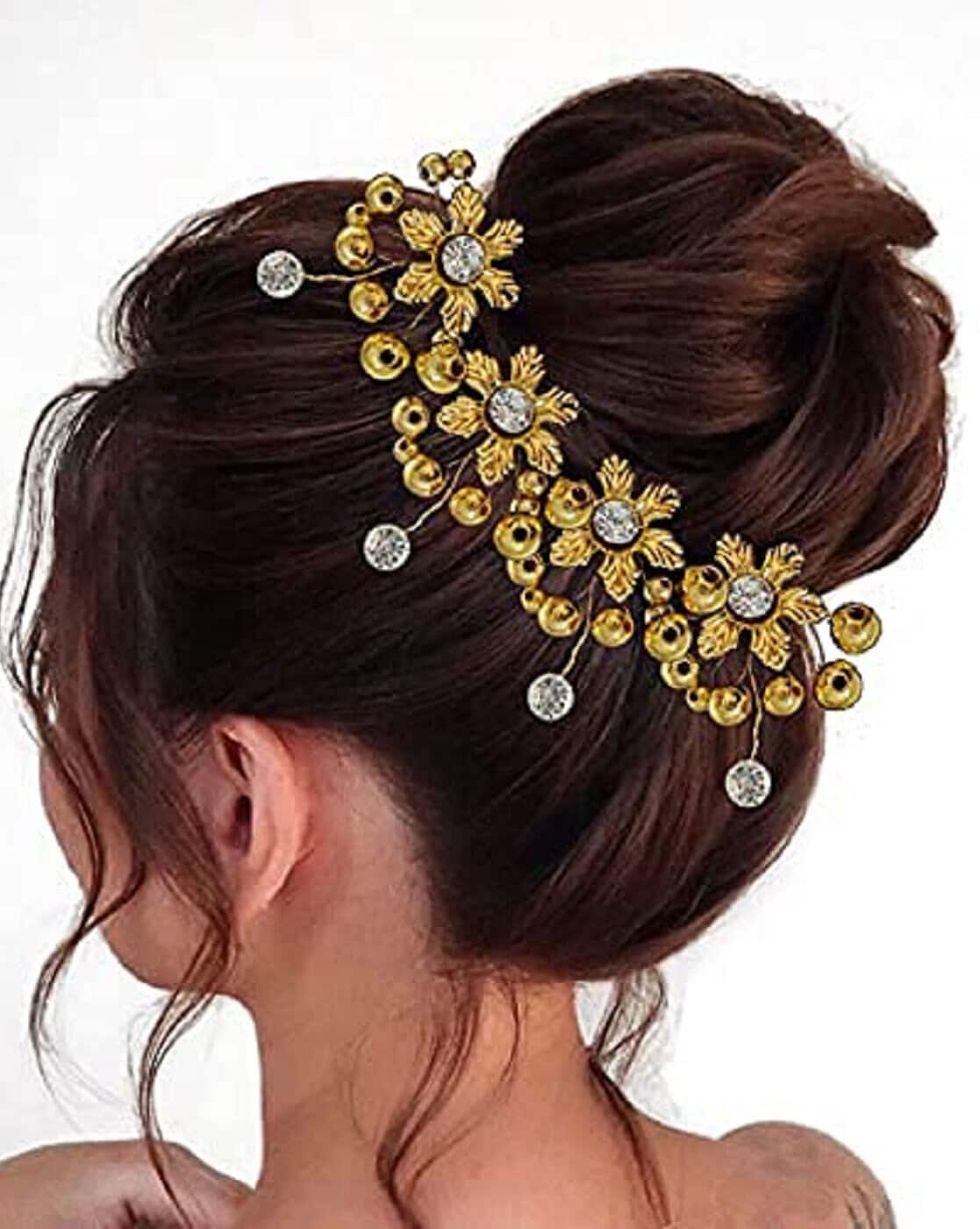 Buy Gold Hair Accessories for Women by Hair Flare Online 