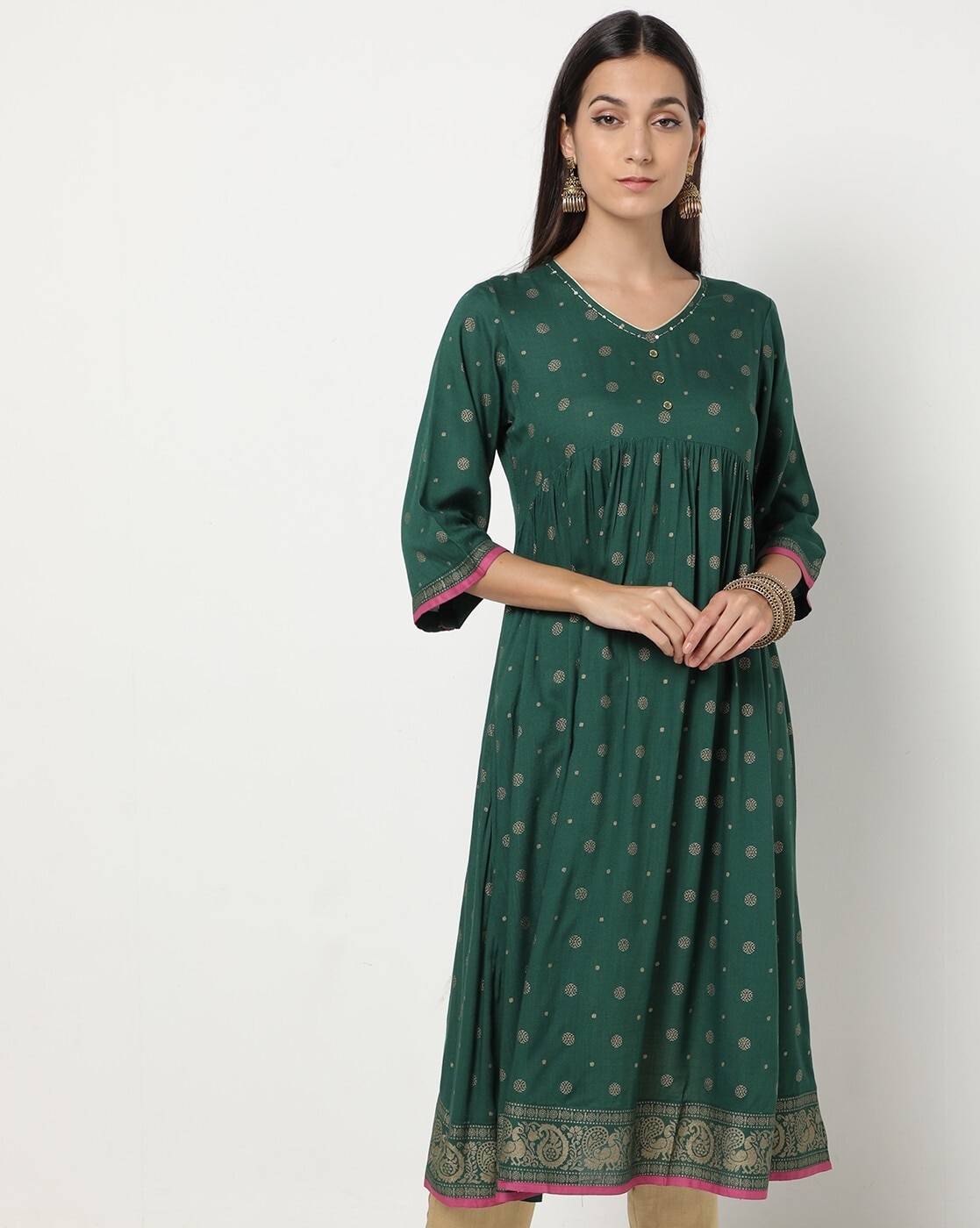 Buy Green Kurtis & Tunics for Women by Kiana House Of Fashion Online | Ajio .com
