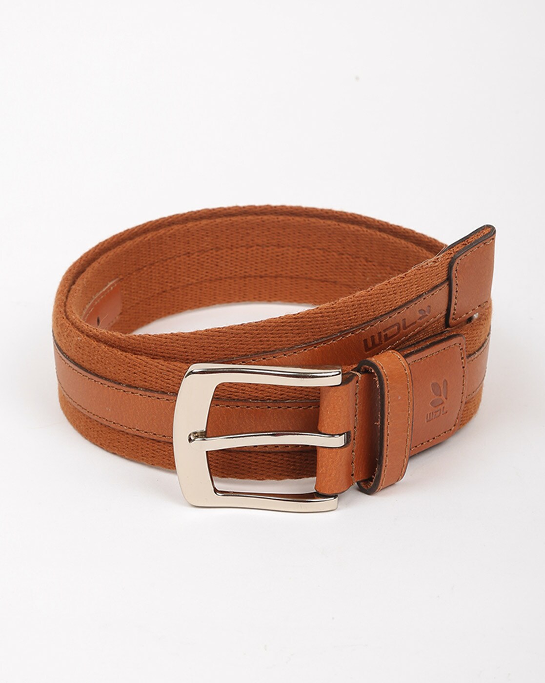 Leather Belt with Pin-Buckle Closure