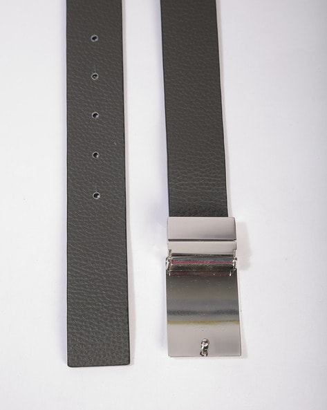 Reversible leather belt - Massimo Dutti