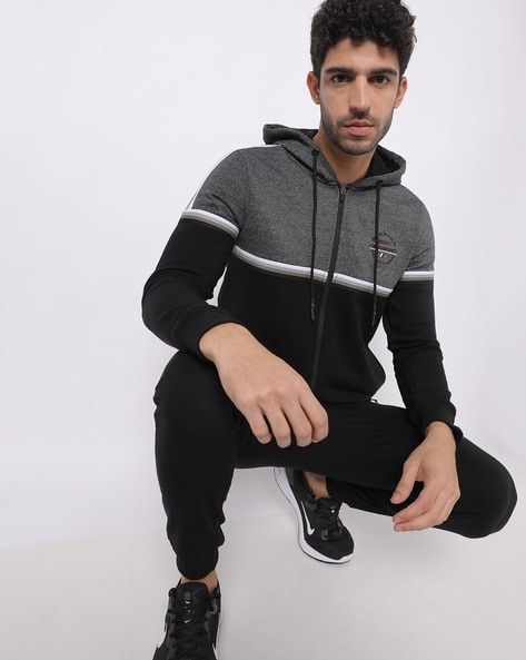 Colourblock Hoodie with Insert Pockets