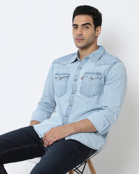 Buy Blue Shirts for Men by LEVIS Online | Ajio.com