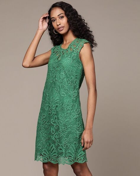 Debenhams green best sale lace dress