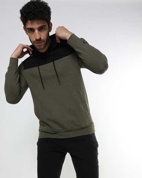 Black and cheap green sweatshirt