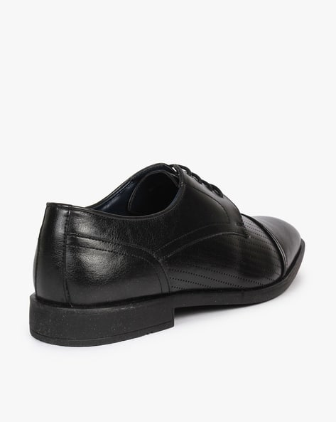 Lace-Up Derby Shoes with Perforations