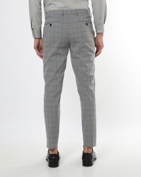MSGM Checked Cropped straight-leg Trousers - Farfetch