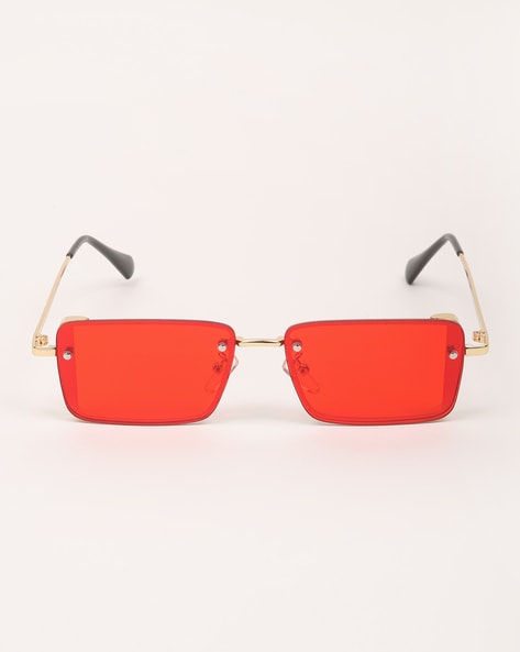 Orange Rectangular Sunglasses | Specti