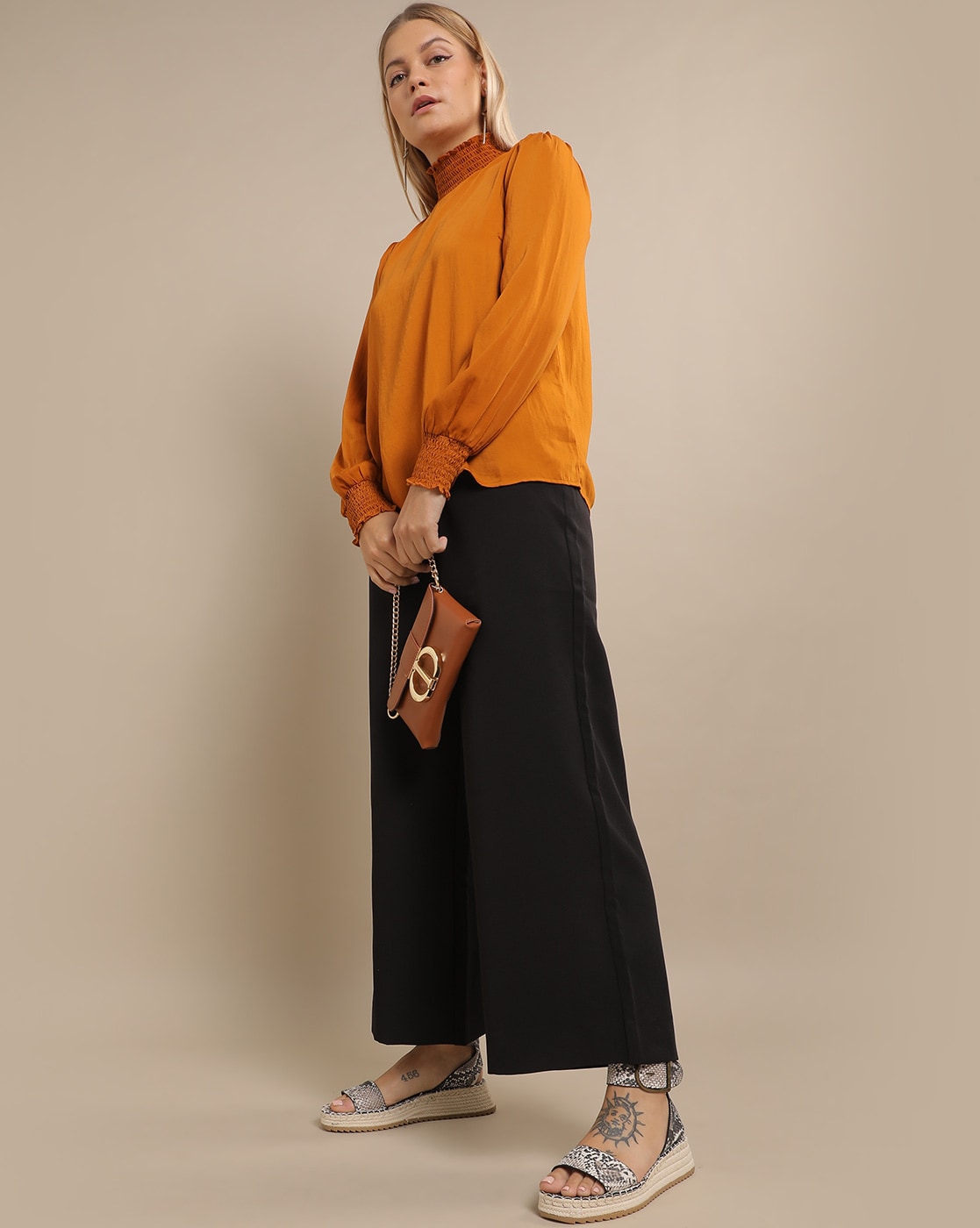 Buy Black Trousers & Pants for Women by Fyre Rose Online