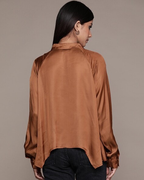 Buy Brown Shirts for Women by LABEL RITU KUMAR Online