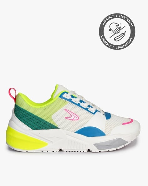 PERFORMAX Colourblock Lace-Up Running Shoes