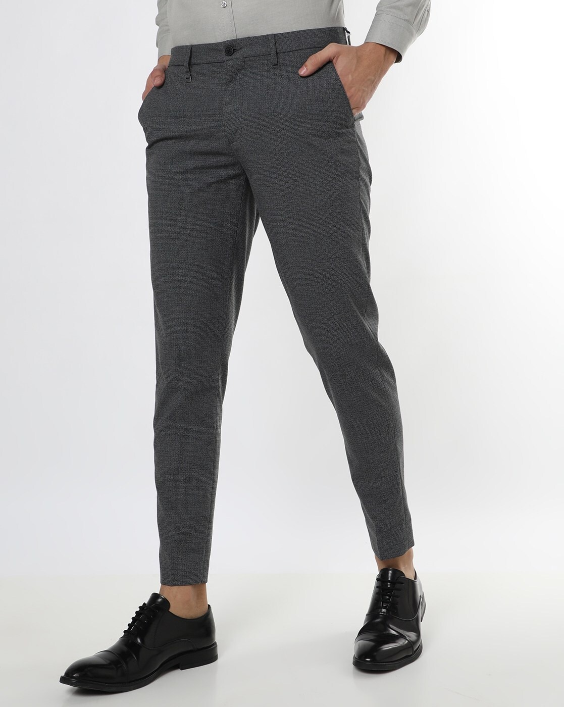 Buy Grey Trousers & Pants for Men by ALTHEORY Online