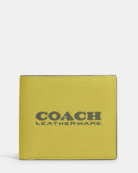 Coach on sale wallet yellow