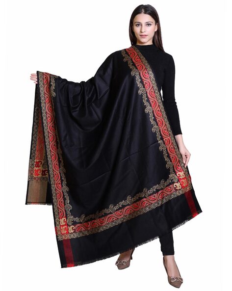 Woven Shawl with Fringes Price in India