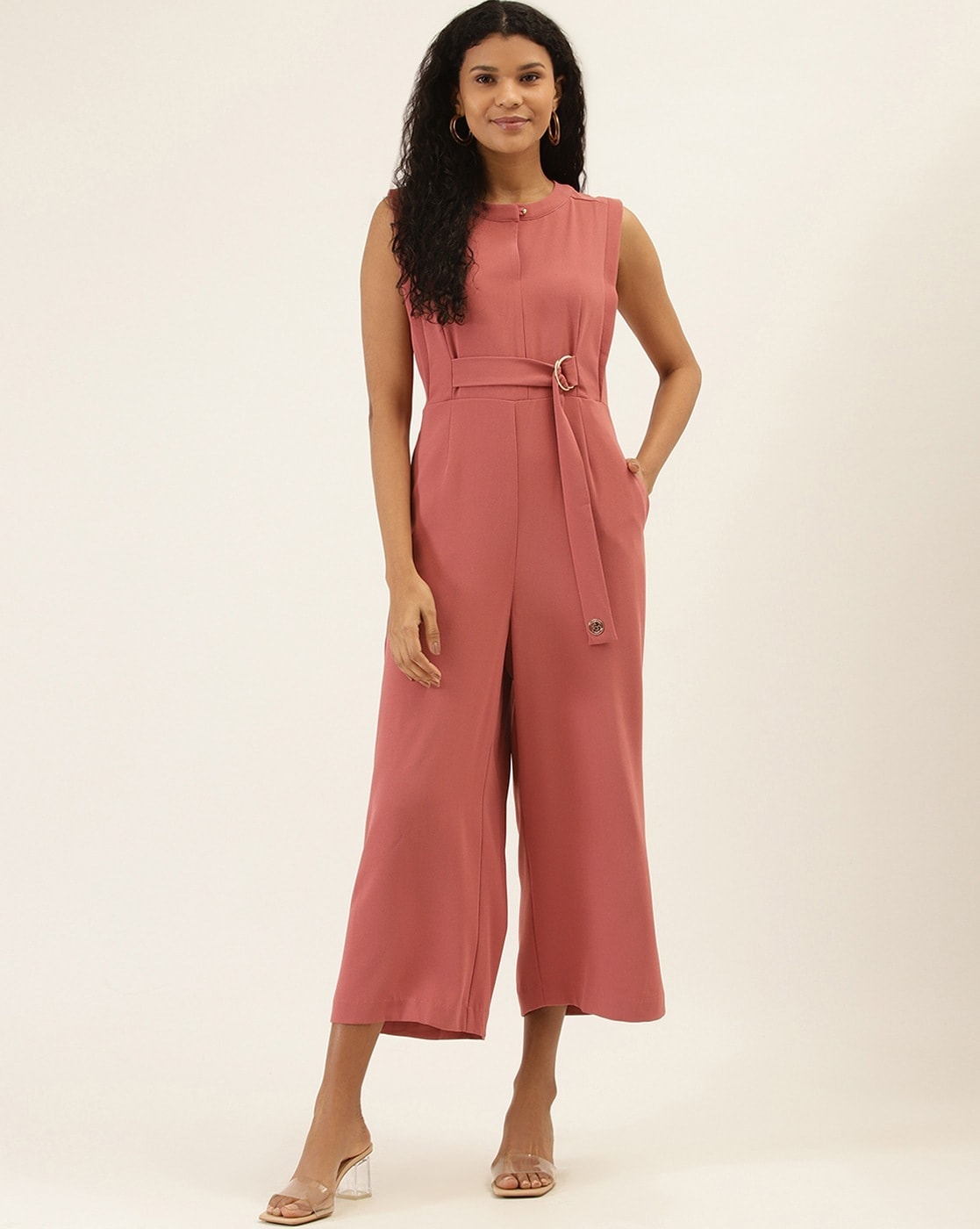 Buy Fuchsia Pink Strappy Jumpsuit Online - Label Ritu Kumar