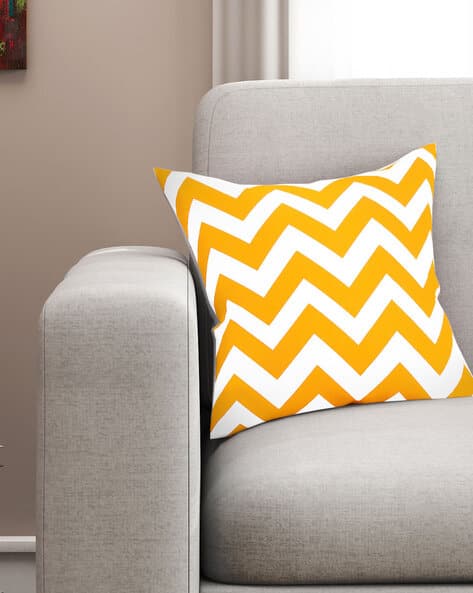 geometric print cushion