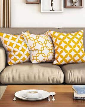 sej by nisha gupta Set of 3 Printed Cushion Covers 16" x 16"-picture-35