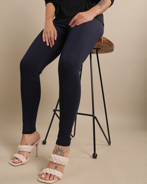 Buy Panelled Treggings with Zip Closure Online at Best Prices in