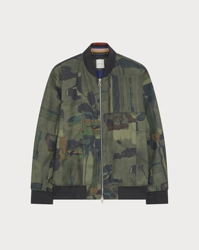 oversized camo bomber jacket