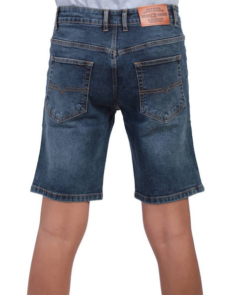 Ella Denim Shorts With Side Slits - Northstar Blue | NYDJ