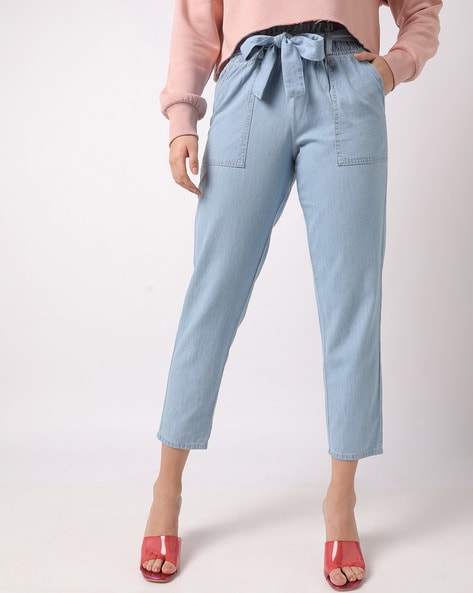 Fashion Women Hole Slim Wide Leg Denim Trousers Lady Jeans | Jumia Nigeria