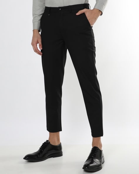 Aj Creation Slim Fit Men Black Trousers  Buy Aj Creation Slim Fit Men  Black Trousers Online at Best Prices in India  Flipkartcom