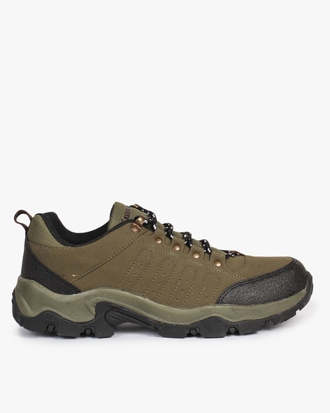 Panelled Low-Top Lace-Up Shoes