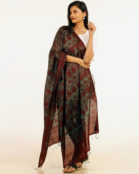 Handloom Silk Shibori Dupatta Price in India