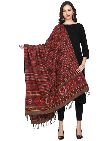 Ethnic Woven Woolen Shawl Price in India
