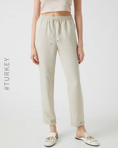 Cotton Drawstring Trousers  Trousers  Damartcouk