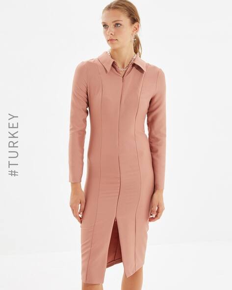 Buy Brown Dresses for Women by TRENDYOL 
