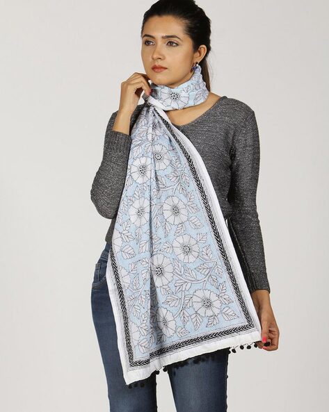 Kantha Stitch Cotton Stole Price in India