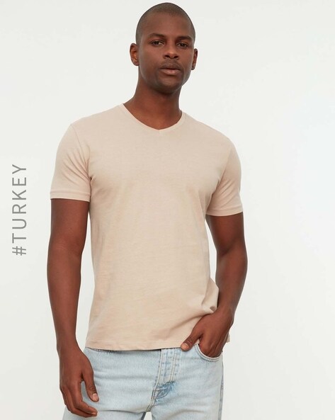 V neck t shirts for men online outlet shopping