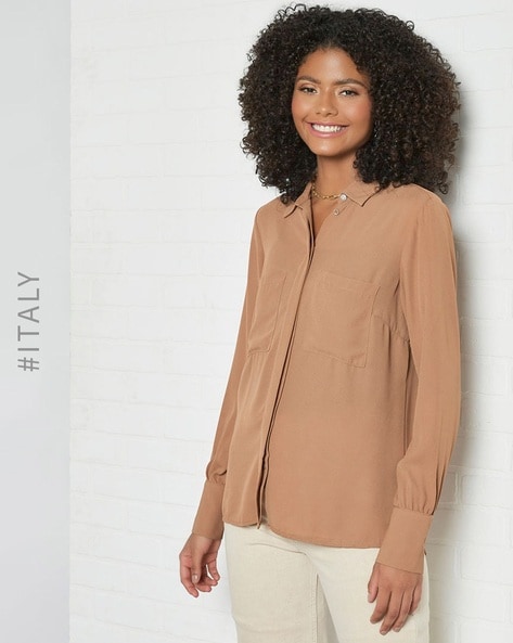 Buy Brown Shirts for Women by PIAZZA ITALIA Online