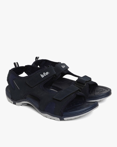 Buy LEE COOPER Black Leather Slipon Men's Sandals | Shoppers Stop