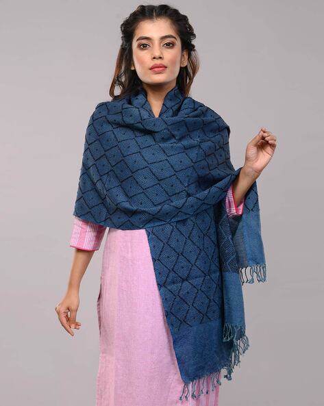 Handloom Merino Wool Reversible Stole Price in India