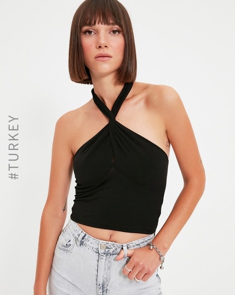 Buy Black Tops for Women by TRENDYOL Online