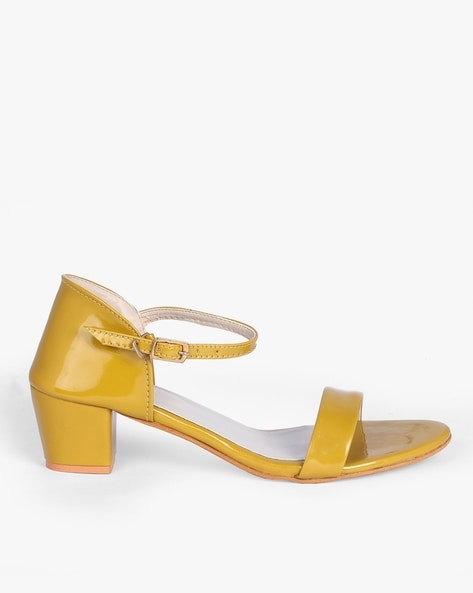 Le Macaron : Lemon - Yellow Block heels – Papa Don't Preach