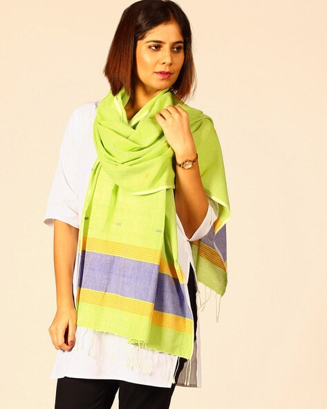 Handloom Jamdani Cotton Stole Price in India