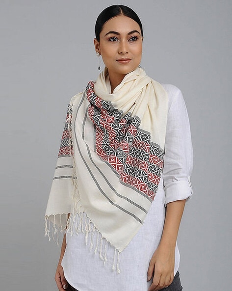 Handloom   Ahimsa Silk Assam Stole Price in India