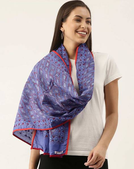 Cotton Kantha Stole Price in India