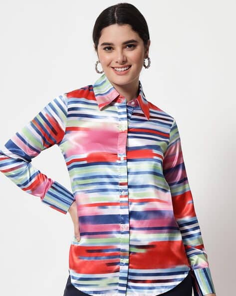 Buy Multicoloured Shirts for Women by ORCHID BLUES Online