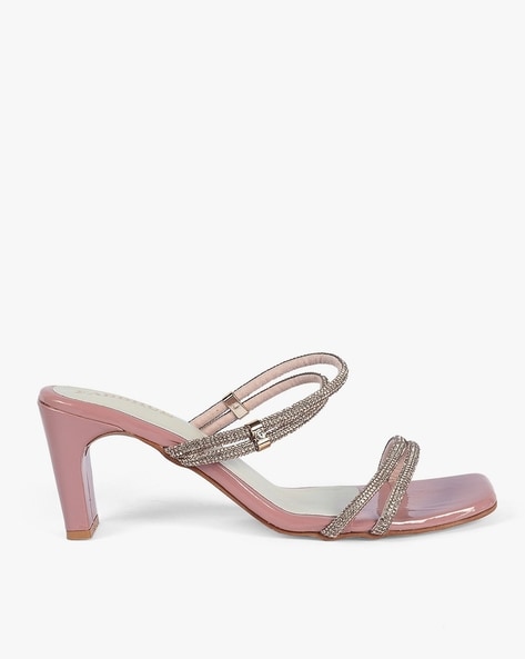 Pink Embellished Flat Sandal - Selling Fast at Pantaloons.com