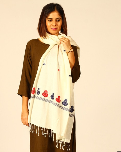 Handloom Eri Silk Stole Price in India