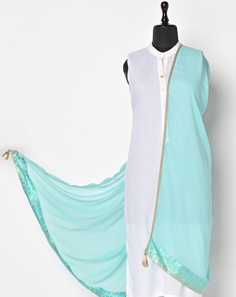 Embeliished Dupatta with Tassels Price in India