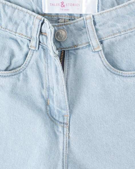 Buy Light Blue Trousers & Pants for Girls by TALES & STORIES Online