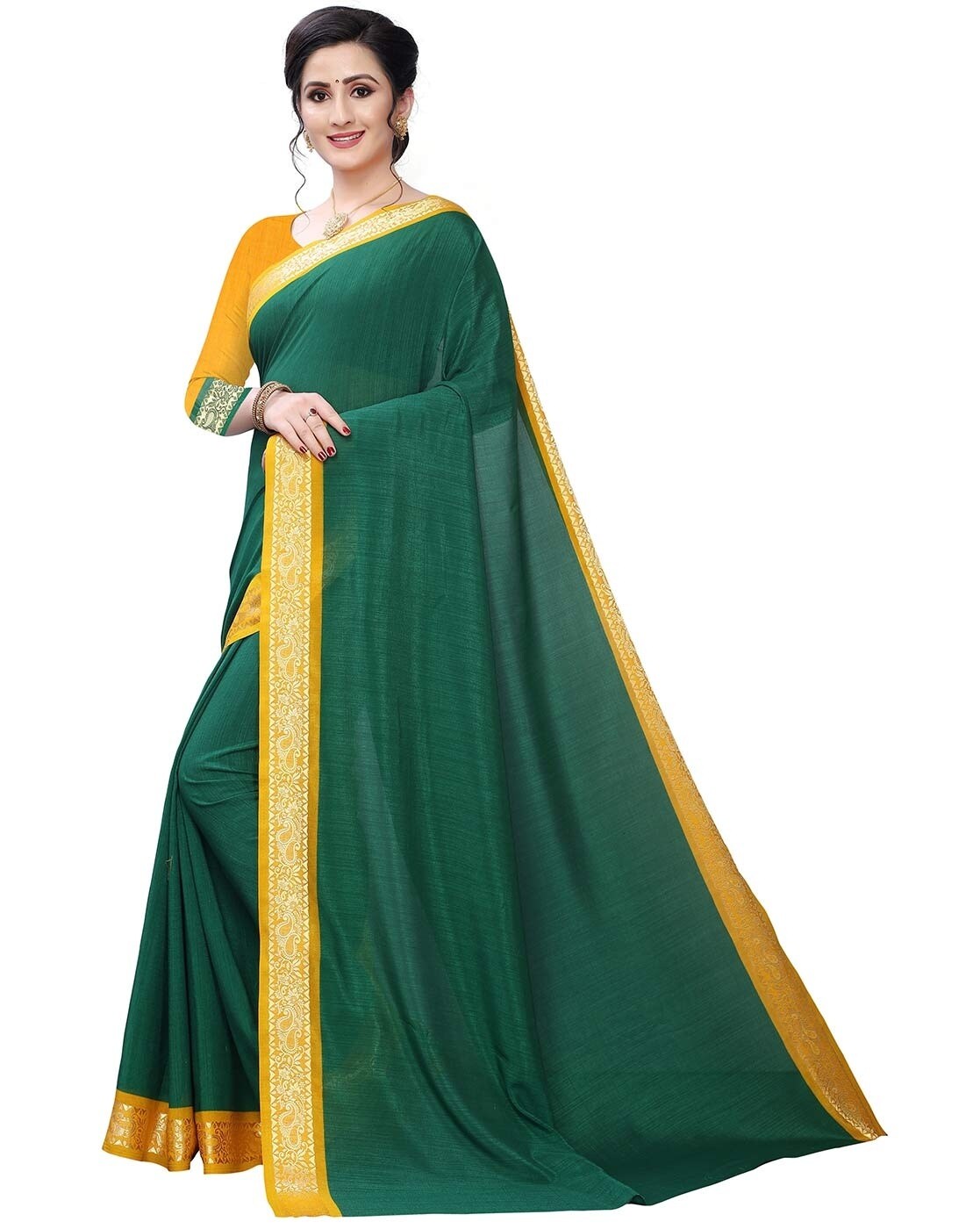 Buy Navy Sarees for Women by Winza Designer Online | Ajio.com