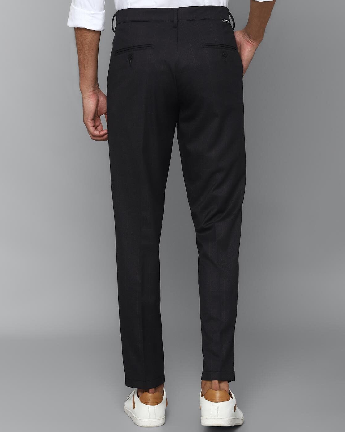 Buy Women Beige Solid Business Casual Trousers Online  197243  Allen Solly